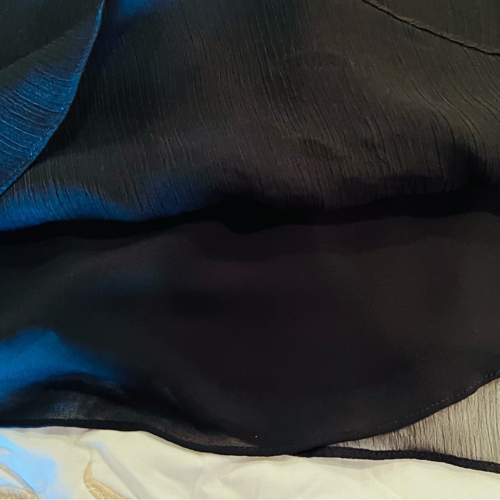 White House Black Market size small black cold shoulder blouse